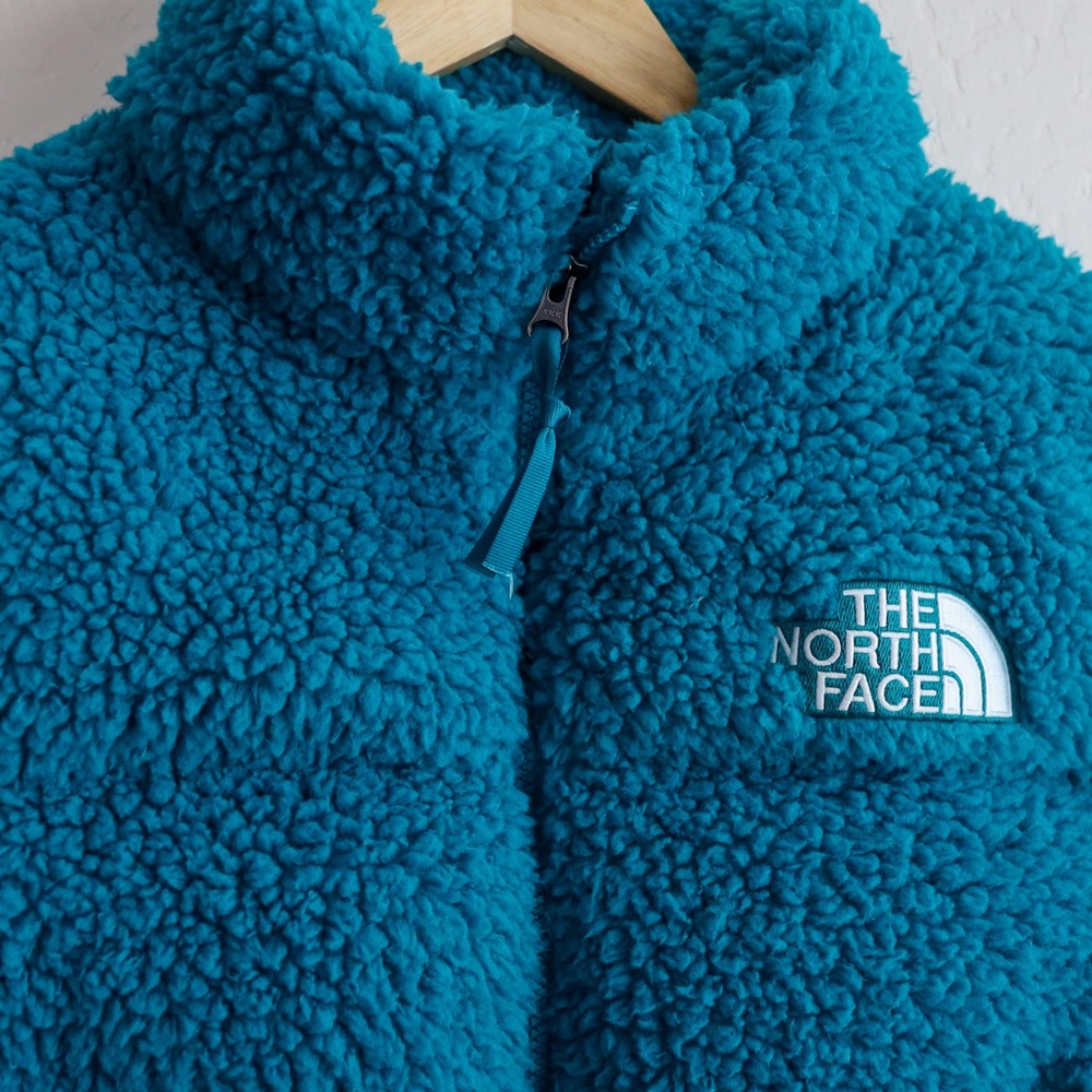 The North Face Sherpa Nuptse Jacket Womens Medium Teal Blue Down Puffer NF0A7WSK - Picture 8 of 16